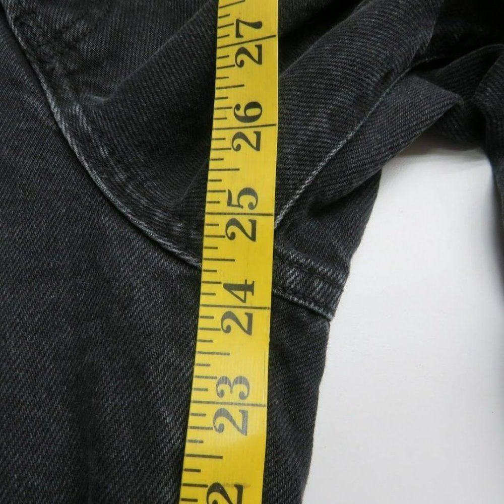 Free People We The Free Destressed Wide Leg Jeans Size 29 Black Denim - Picture 13 of 14
